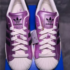 adidas Purple and Black Women's Sneakers